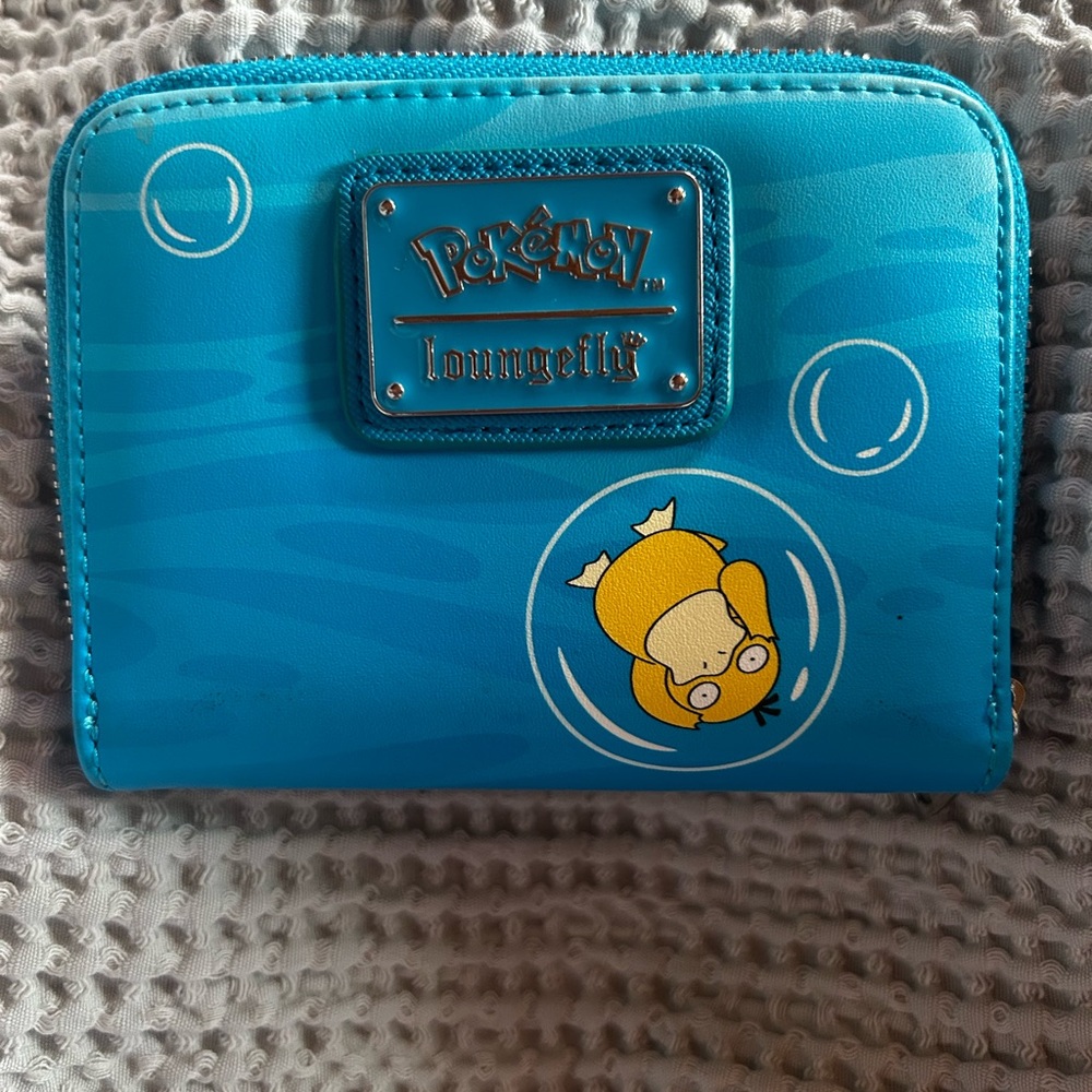 Blue Pokémon loungefly Wallet with Piplup and Squirtle - Picture 2 of 3